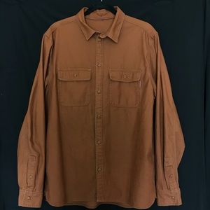 Rust colored denim jacket